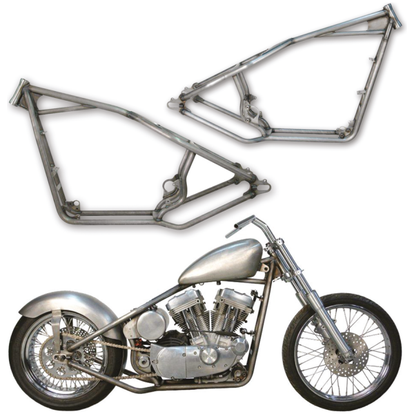 KRAFT/TECH HARDTAIL FRAME FOR EVOLUTION SPORTSTER Hardtail frame XL86-03 180 1.25" R=34 +3