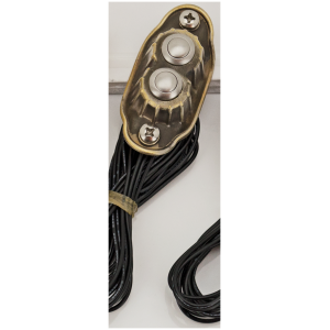 KUSTOM TECH DELUXE SWITCH HOUSINGS K-Tech Deluxe 2 button switch brass raw