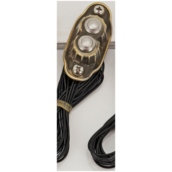 KUSTOM TECH DELUXE SWITCH HOUSINGS K-Tech Deluxe 2 button switch brass raw