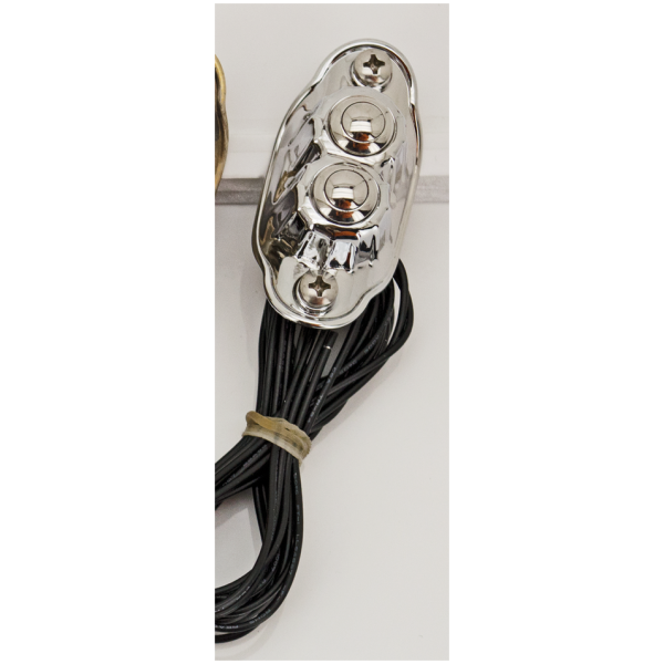 KUSTOM TECH DELUXE SWITCH HOUSINGS K-Tech Deluxe 2 button switch chrome
