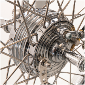 KUSTOM TECH MINI FRONT BRAKE DRUM K-Tech 40 spokes 21" inox mini drum hub
