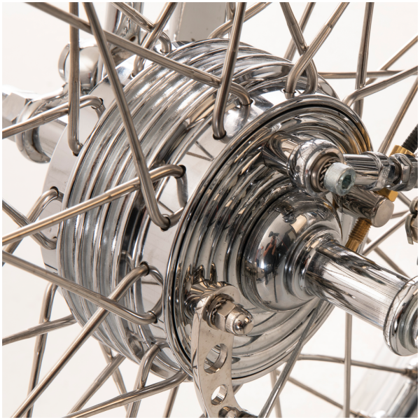 KUSTOM TECH MINI FRONT BRAKE DRUM K-Tech 40 spokes 21" inox mini drum hub