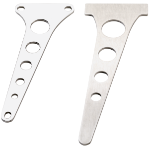 KUSTOM TECH MINI FRONT BRAKE DRUM K-Tech anchor bracket Showa Polished