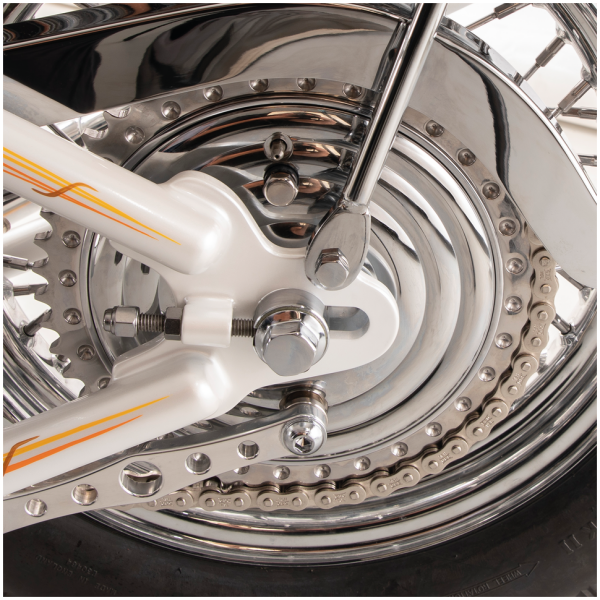 K-TECH HYDRAULIC BRAKE DRUM K-Tech rear Drum brake w/chrome fins