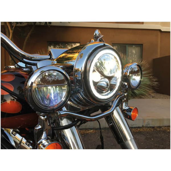 VISION-X LED PASSING LIGHT UNITS Vision X 4.5" round Chr halo passinglamp