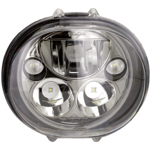 VISION-X ROAD GLIDE LED HEADLIGHT UNITS Vision X oval 5.75" Chr with halo single