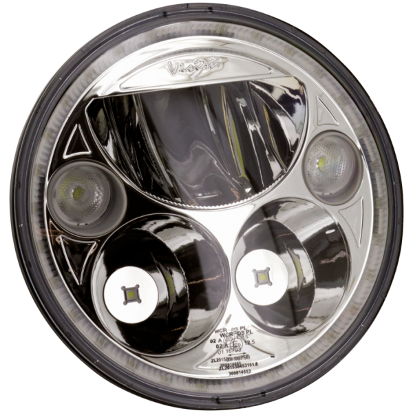 VISION-X 5 3/4" HALO LED HEADLIGHT UNIT Vision X round 5.75" Chrome with halo