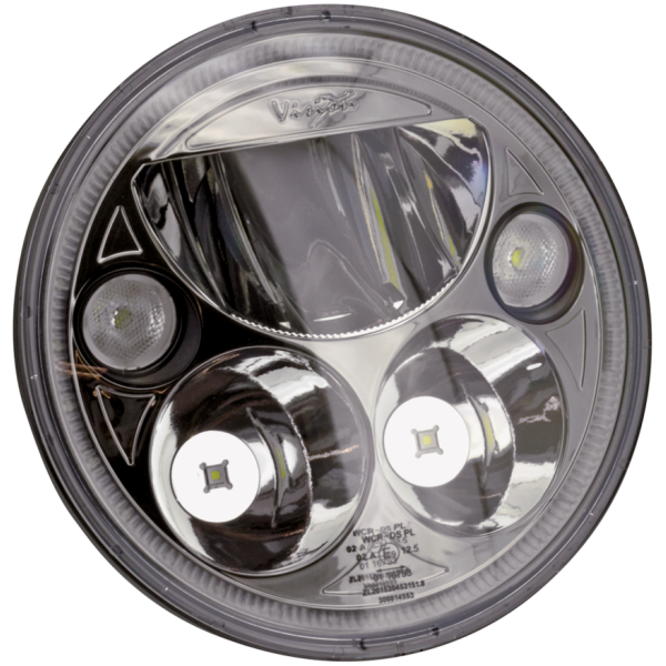 VISION-X 5 3/4" HALO LED HEADLIGHT UNIT Vision X round 5.75" Black with halo