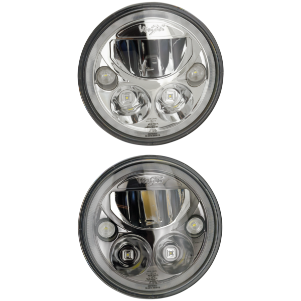 VISION-X 7" HALO LED HEADLIGHT UNIT Vision X round 7" Chrome with halo
