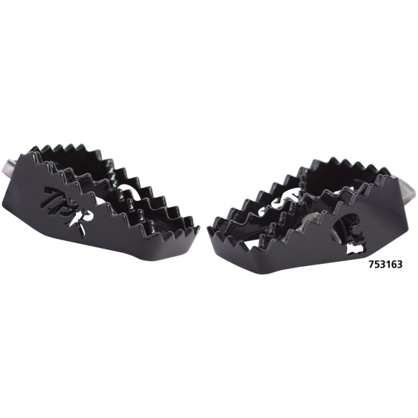 TWO BROTHERS RACING MX-STYLE FOOT PEGS 2Bros FXD/XL MX Footpeg SS Black
