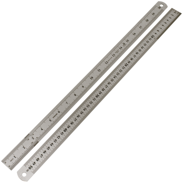 STAINLESS STEEL RULER Stainless Steel ruler 50cm/20inch long