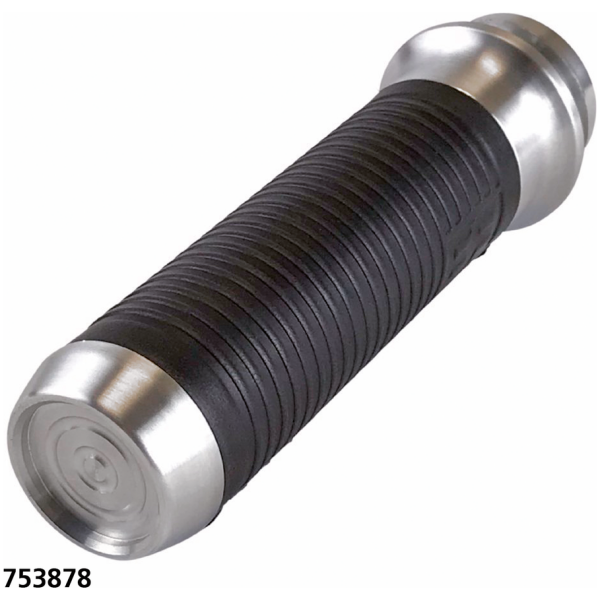 BRASS BALL CYCLES HANDLEBAR GRIP SETS Lthr Moto Grips Natural/Blk Ribbed TBW