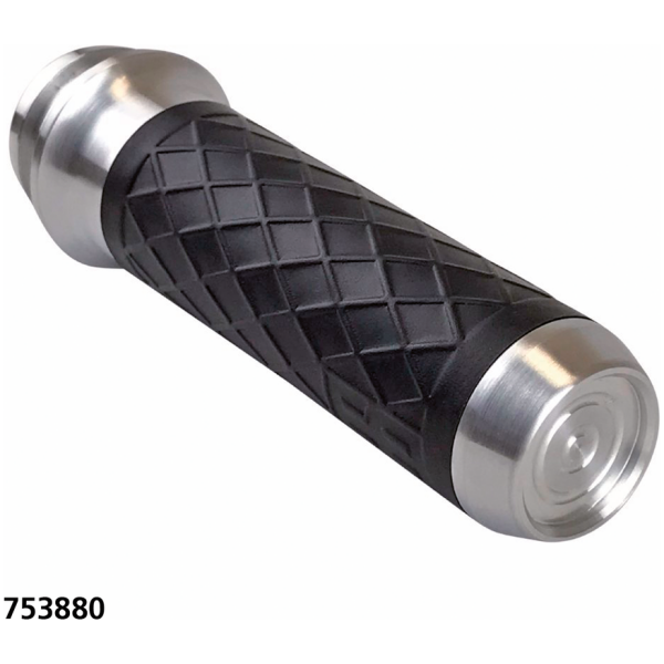 BRASS BALL CYCLES HANDLEBAR GRIP SETS Lthr Moto Grips Natur/Blk Diamond TBW