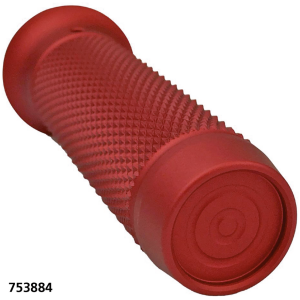 BRASS BALL CYCLES HANDLEBAR GRIP SETS Knurled Moto Grips Red HD cable