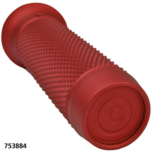 BRASS BALL CYCLES HANDLEBAR GRIP SETS Knurled Moto Grips Red HD cable