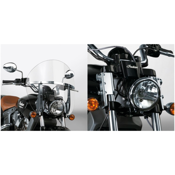NATIONAL CYCLE SWITCHBLADE CHOPPED QUICK-RELEASE WINDSHIELDS Switchblade Chpd kit Indian Scout chrome