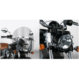 NATIONAL CYCLE SWITCHBLADE CHOPPED QUICK-RELEASE WINDSHIELDS Switchblade Chpd kit Indian Scout chrome
