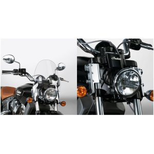 NATIONAL CYCLE SWITCHBLADE DEFLECTOR QUICK-RELEASE WINDSHIELDS Switchblade Defl kit Indian Scout chrome