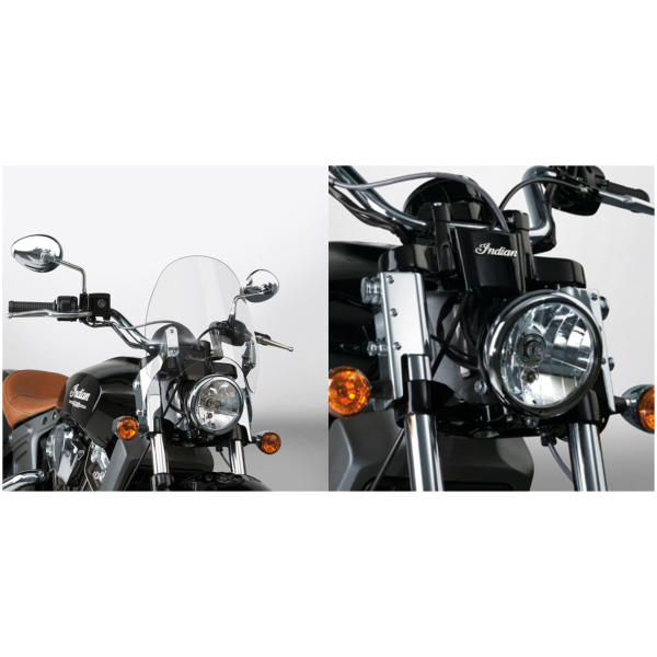 NATIONAL CYCLE SWITCHBLADE DEFLECTOR QUICK-RELEASE WINDSHIELDS Switchblade Defl kit Indian Scout chrome