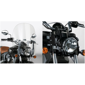 NATIONAL CYCLE SWITCHBLADE 2-UP QUICK-RELEASE WINDSHIELDS Switchblade 2-up kit Indian Scout black