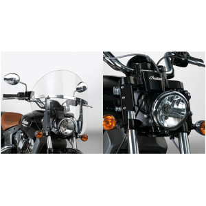 NATIONAL CYCLE SWITCHBLADE CHOPPED QUICK-RELEASE WINDSHIELDS Switchblade Chpd kit Indian Scout black