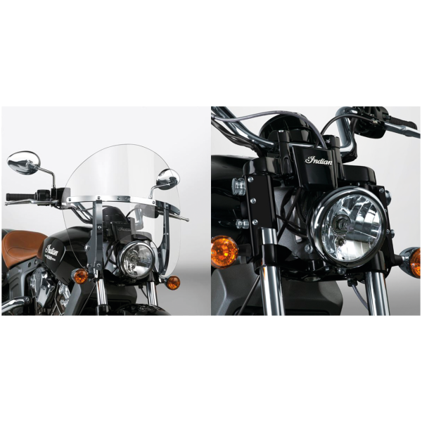 NATIONAL CYCLE SWITCHBLADE CHOPPED QUICK-RELEASE WINDSHIELDS Switchblade Chpd kit Indian Scout black