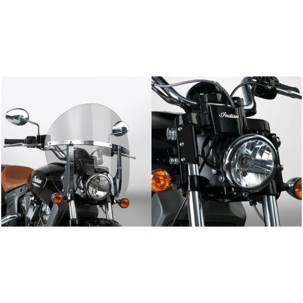 NATIONAL CYCLE SWITCHBLADE CHOPPED QUICK-RELEASE WINDSHIELDS Switchblade Chpd kit Indian Scout black