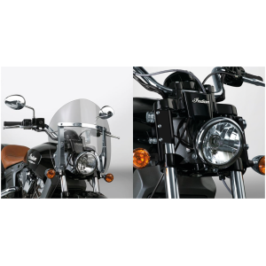 NATIONAL CYCLE SWITCHBLADE SHORTY QUICK-RELEASE WINDSHIELDS Switchblade Shty kit Indian Scout black