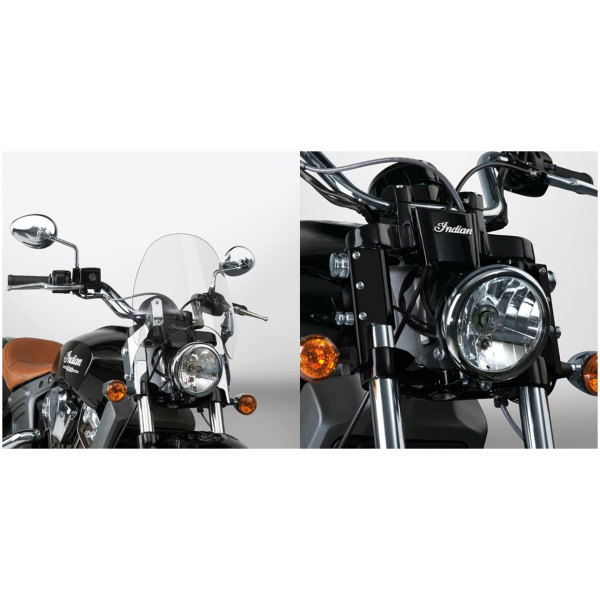 NATIONAL CYCLE SWITCHBLADE DEFLECTOR QUICK-RELEASE WINDSHIELDS Switchblade Defl kit Indian Scout black