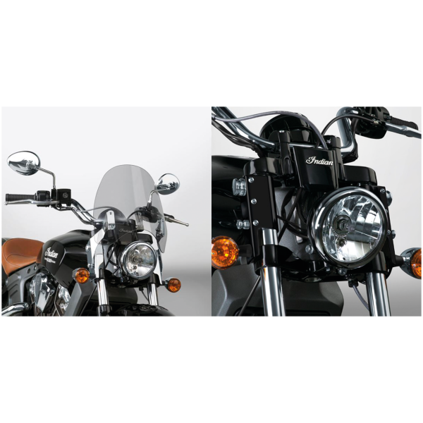 NATIONAL CYCLE SWITCHBLADE DEFLECTOR QUICK-RELEASE WINDSHIELDS Switchblade Defl kit Indian Scout black