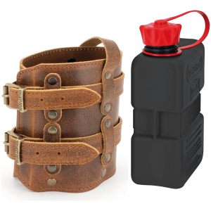 TEXAS LEATHER FUEL FRIEND CANISTER HOLDERS Ranger Holder with 1L Blk FF Canister