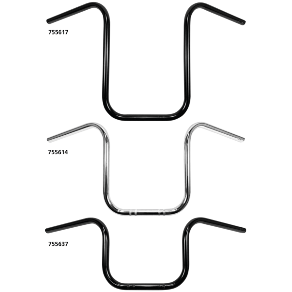 WESTLAND CUSTOMS 7/8" (22MM) DIAMETER NARROW APE HANGER HANDLEBARS 7/8" Narrow Ape Hanger 12" CHR