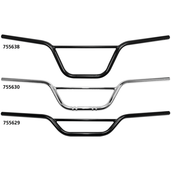 WESTLAND CUSTOMS 7/8" (22MM) DIAMETER SCRAMBLER HANDLEBARS 7/8" Handlebar Scrambler 6"CHR nodimpled