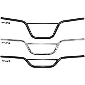 WESTLAND CUSTOMS 7/8" (22MM) DIAMETER SCRAMBLER HANDLEBARS 7/8" Handlebar Scrambler 6"BLK no dimple