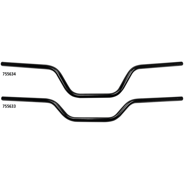 WESTLAND CUSTOMS 7/8" (22MM) DIAMETER STREET TRACK HANDLEBARS 7/8" Handlebar StreetTrack 6"BLK no dmpl