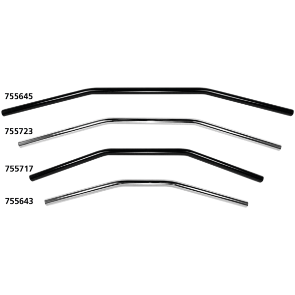 WESTLAND CUSTOMS ONE INCH DIAMETER DRAG BARS 1"Handlebars Drag Bar 40"BLK no dimpled
