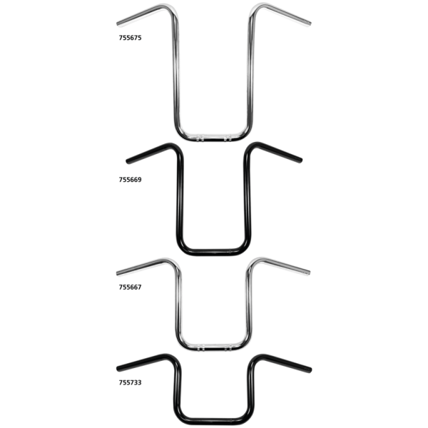 WESTLAND CUSTOMS ONE INCH DIAMETER NARROW APE HANGERS 1" Narrow Ape Hanger 17"CHR no dimpled