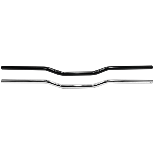 WESTLAND CUSTOMS ONE INCH DIAMETER FLAT CROSS HANDLEBARS 1" Handlebars Flat Cross BLK no dimpled