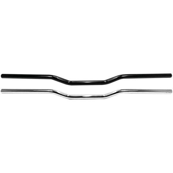 WESTLAND CUSTOMS ONE INCH DIAMETER FLAT CROSS HANDLEBARS 1" Handlebars Flat Cross BLK no dimpled
