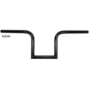 WESTLAND CUSTOMS ONE INCH DIAMETER BOBBER HANDLEBARS 1" Handlebars Bobber Three BLK