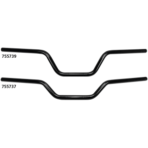 WESTLAND CUSTOMS ONE INCH DIAMETER STREET TRACK HANDLEBARS 1" Handlebars Street Track 6" BLK no dmp