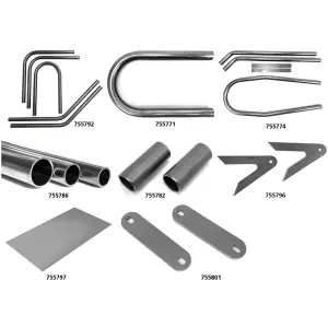 RAW STEEL PARTS BY WESTLAND CUSTOMS Tube set diameter 22mm