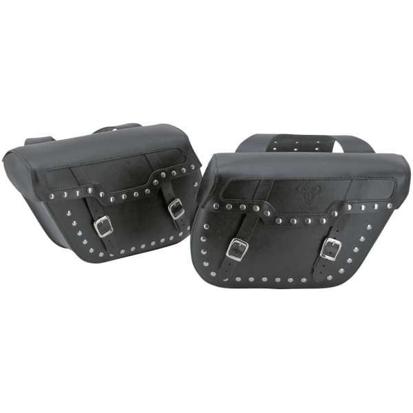 TEXAS LEATHER THROW-OVER SADDLEBAGS Texas Leather saddlebags 10L, studded