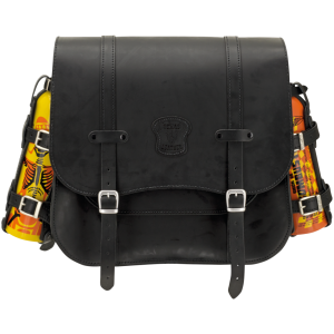 TEXAS LEATHER SIDE SADDLEBAG Texas Leather saddlebag 32L f/fuel bottl
