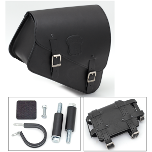 TEXAS LEATHER SPORTSTER FRAME BAG WITH BOTTLE HOLDER Texas Leather XL04-13 bag w/oil can hold