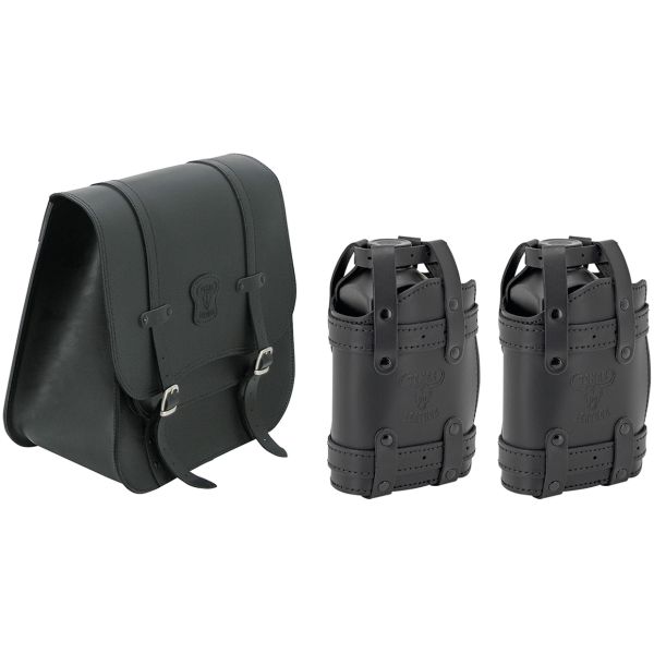 TEXAS LEATHER SIDE SADDLEBAG Texas Lthr F*ST84-17 32l bag w/2 oilc.hl