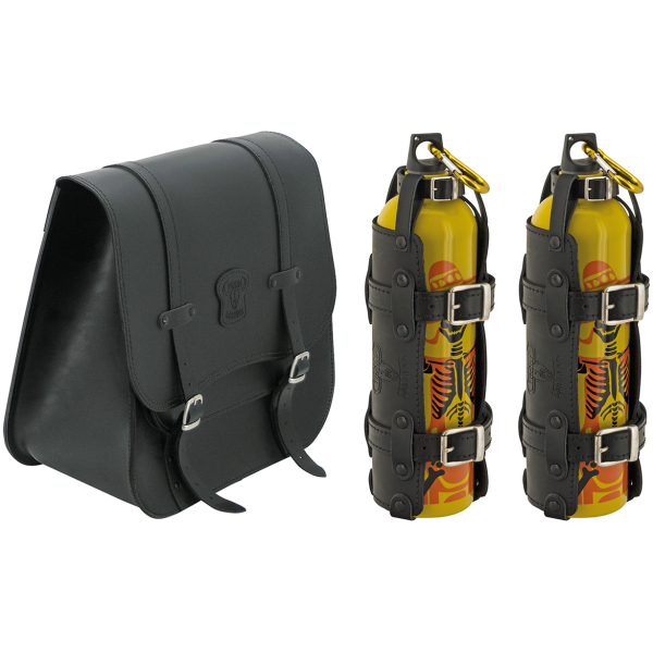 TEXAS LEATHER SIDE SADDLEBAG Texas Leather Softail 32l bag w/2Chuchaq