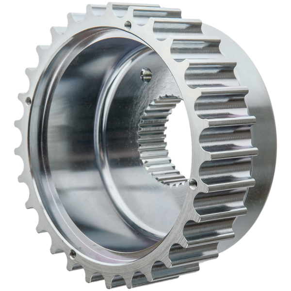 RICK'S OFFSET BELT PULLEYS & COVERS FOR SPORTSTER Offset pulley 17mm 29 teeth XL