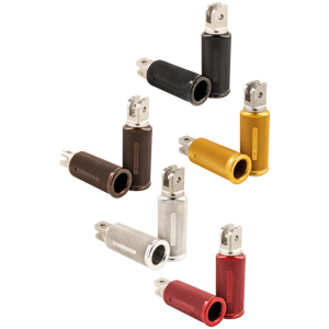 P16 POWERPLANT FOOT PEGS FOR MILWAUKEE EIGHT SOFTAIL P16 FOOT PEGS ST18-UP Gold