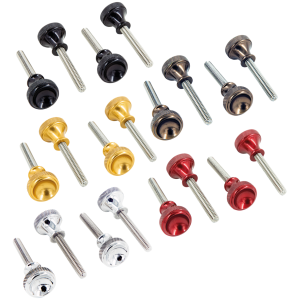 P16 POWERPLANT SIDE COVER QUICK SCREWS P16 SPORTSTER SIDE COVER SCREWS Gold